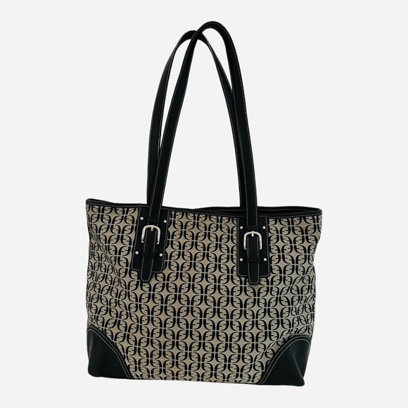 Fossil Handbags - Fossil tote bag signature logo fabric leather large